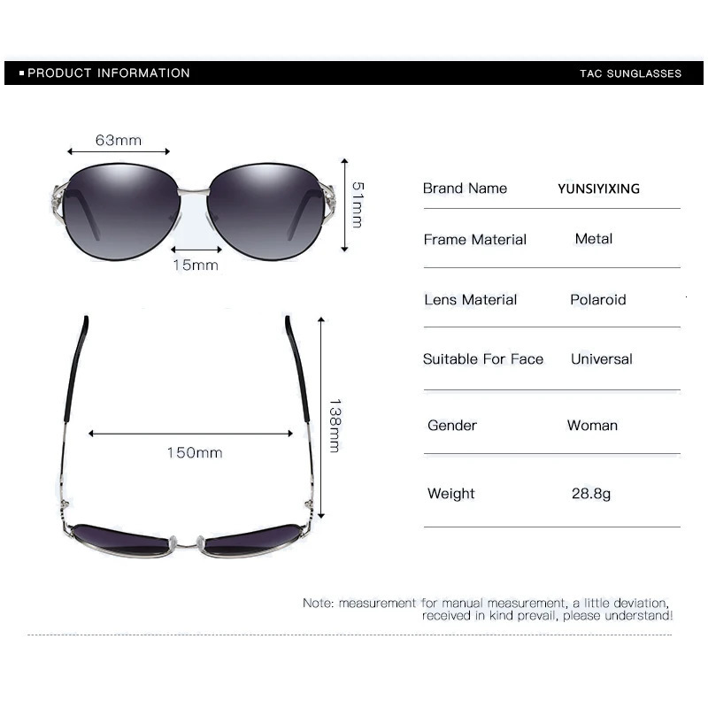 YSYX Polarized Sunglasses Womens Butterfly Sunglasses UV400 Driving Womens Fashion Glasses Lunettes De oleil 241106