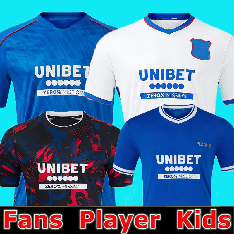 24 25 Rangers Soccer Jerseys 125-Years Ibrox Heritage Fourth 2024 2025 Glasgow COLAK ROOFE LUNDSTRAM HAGI BARKER MORELOS TAVERNIER KENT TILLMAN 3RD Football shirt
