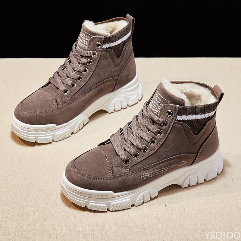 2025 New Winter Women's High Top Ankle Boots Designer Outdoor Warm Plush Shoes Laced Snow Sports Shoes Fashion Warm Shoes