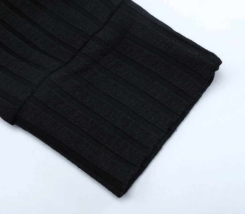 Autumn Knitted Long Sve Shirt Mens Spring Sports Gym Clothing Fitness Tight T-shirt W241106