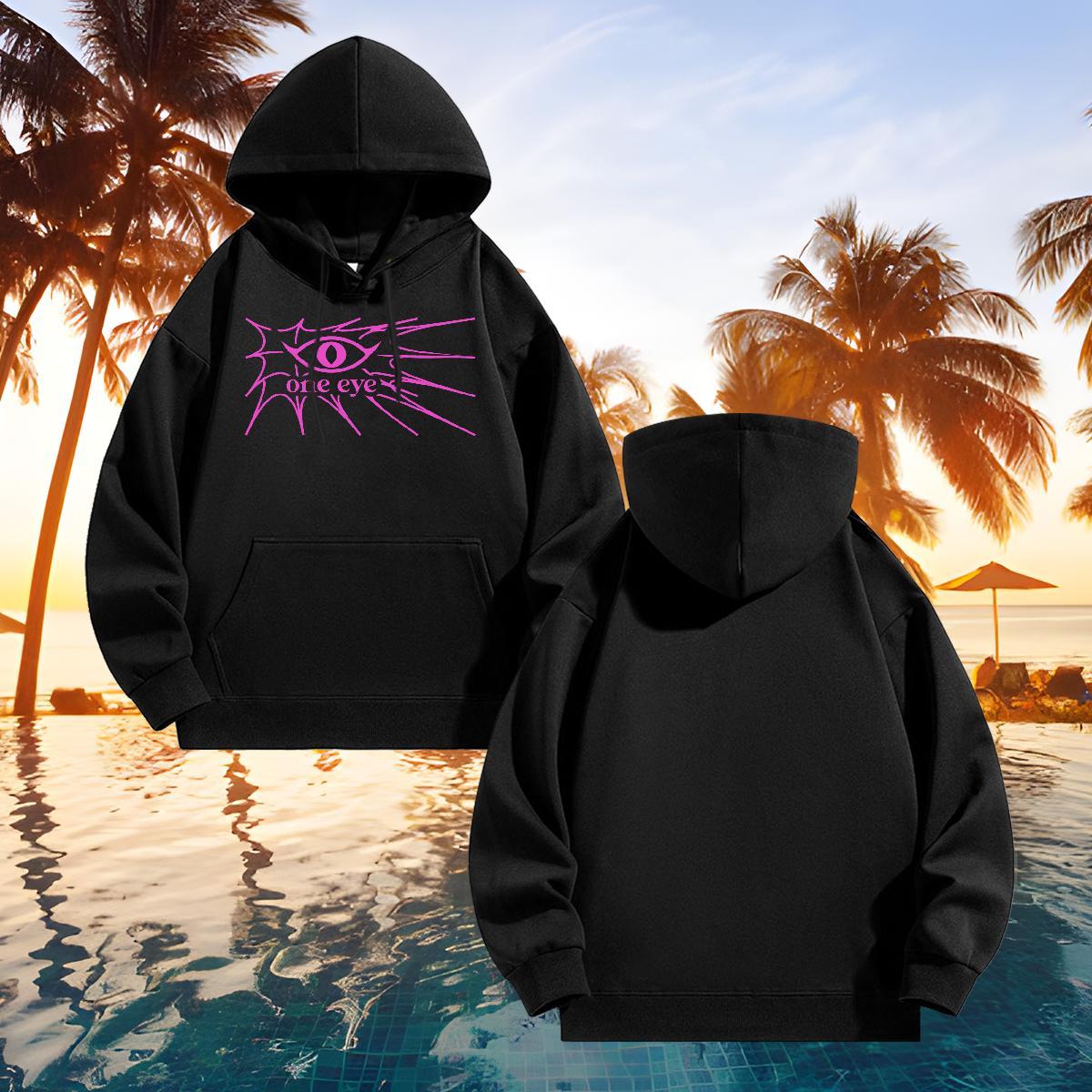 2024 New Men Hoodie Street Wear Cool Design Men Clothes Hoodie Hooded Collar Long Sleeve DIY Tops Hoody Thick Fleece