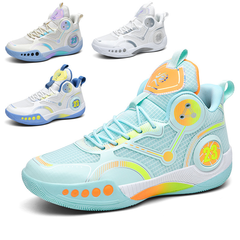New high top basketball shoes Breathable comfortable sports shoes for men and women training athletes casual student shoes Free shipping