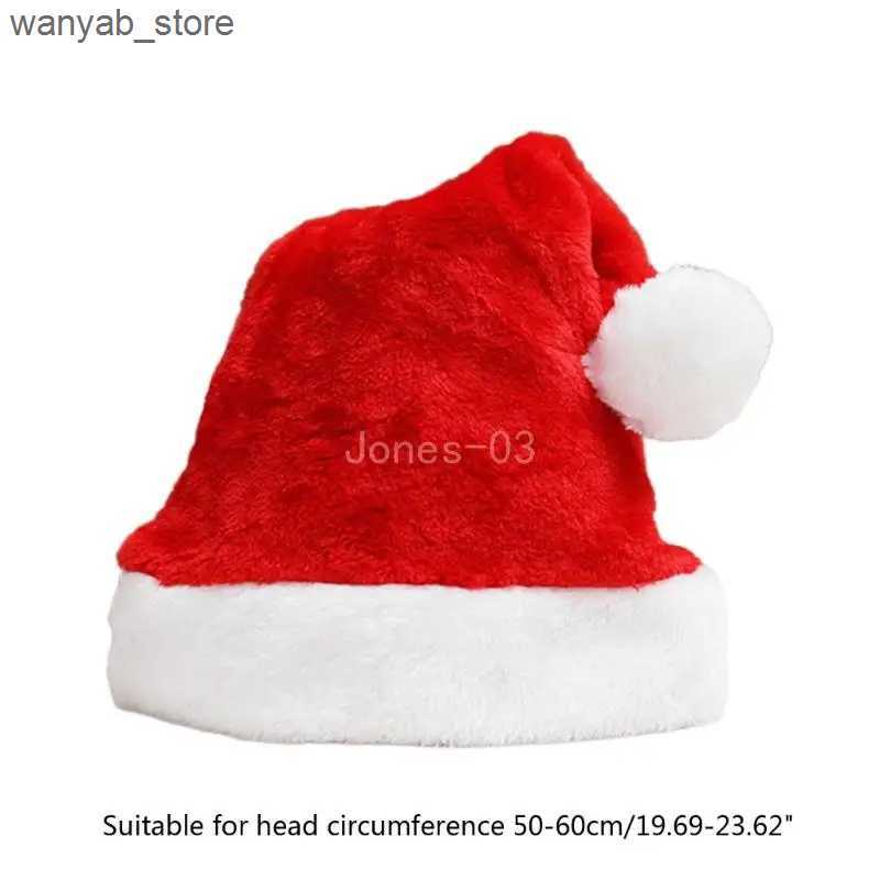 Wide Brim Hats Bucket Hats Q6PE Winter Santa Beanie with Multi Color Adult Kids Winter Warm Hat L240910