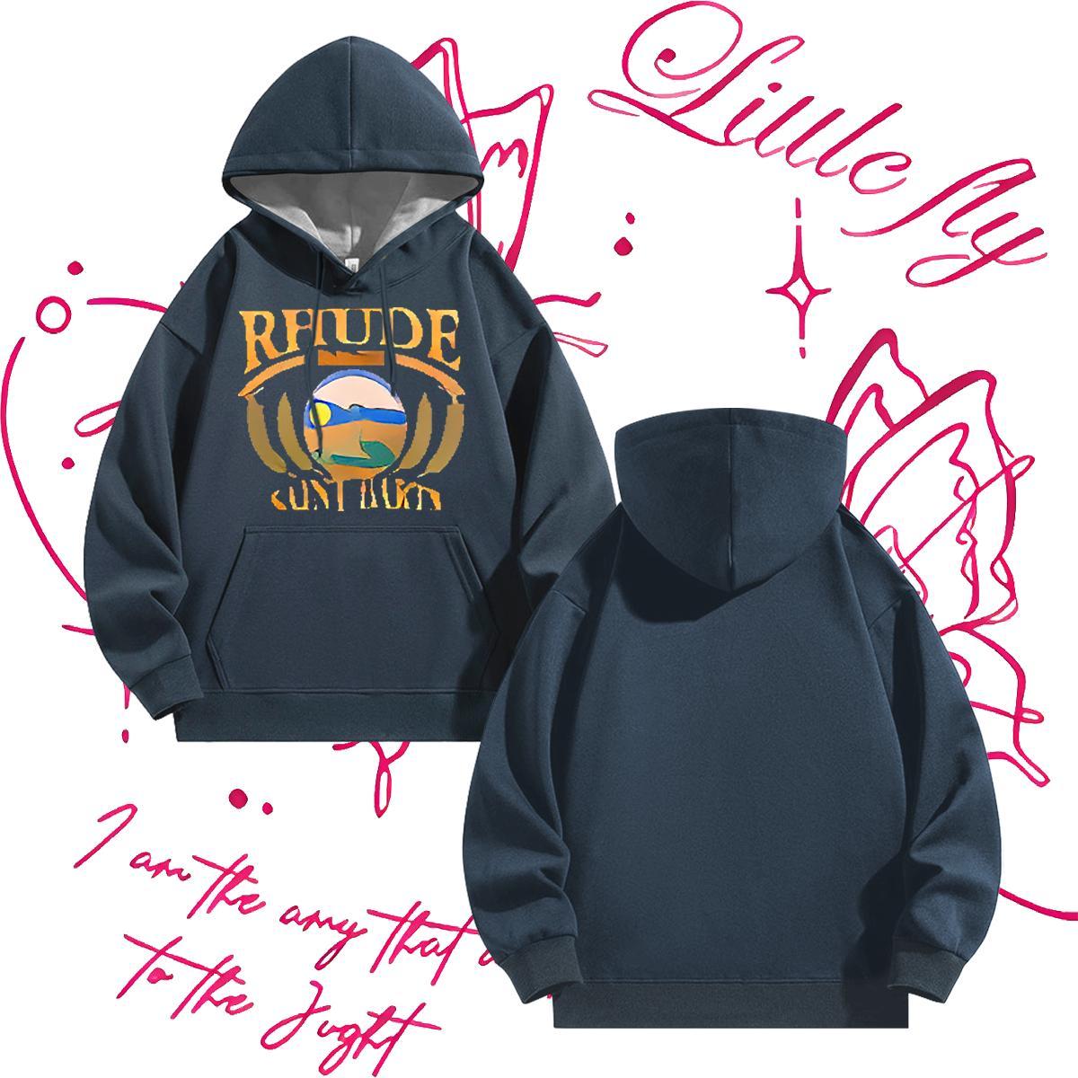 Fashion Designer Unisex Sweatshirts Street wear Hip Hop Loose Fit Hoodie Pullover Breathable Soft US Plus Size Top Hoodie Cotton 350g