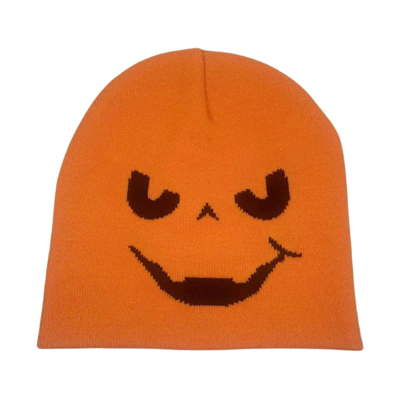 High quality design, men and women Pumpkin funny pattern yarn knitted casual, fashionable, warm resistant new autumn and winter cold hat