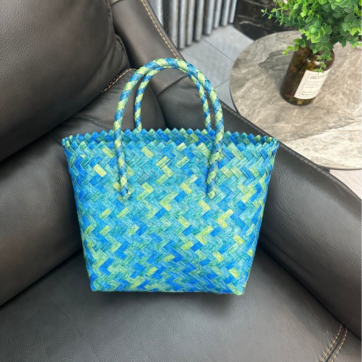 New Material Women's Designer Woven Handbag Gift Basket Handbag