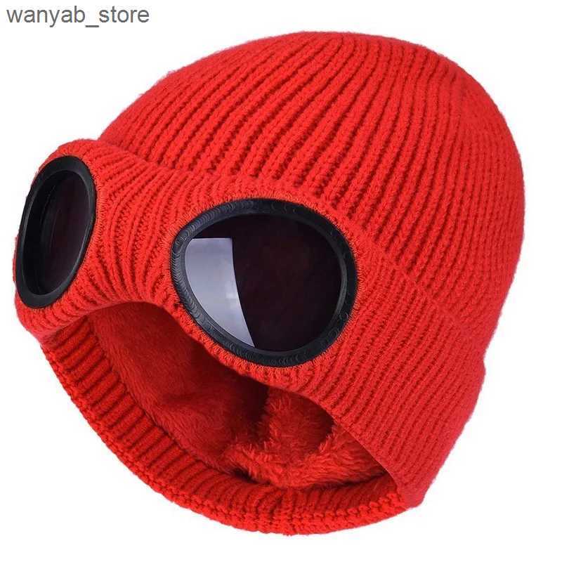 Wide Brim Hats Bucket Hats Knitted Cap Eyewear Hats Mens womens Ear Protection Woolen Hats Wool Warm Autumn Winter Outdoor Ski Pullover Cool L240910