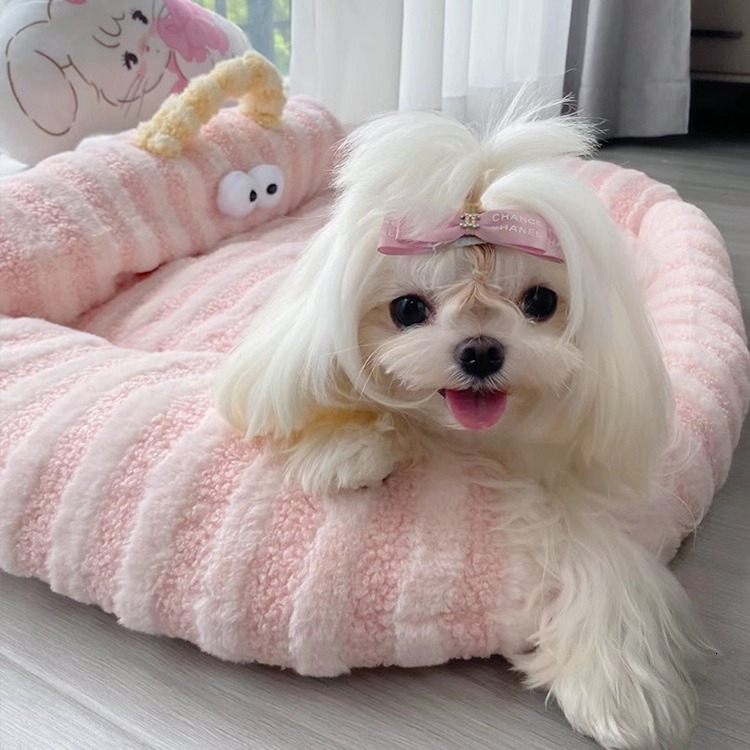 Marzis Exclusive Dog Bed, Lazy Sofa,Dog Bed Internet Celebrity Pet Sleeping Mat, Winter Warmth, Princess Style Dog Bed, Small Dog 335