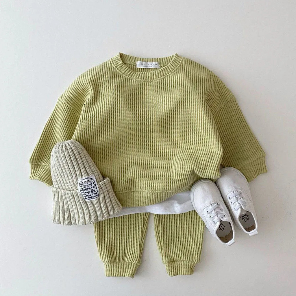 Fashion born Baby Girl Boy Clothes Set Cotton SweatshirtPant 2PCS Home Suit Spring Autumn Clothing Set Toddler Girl Outfits 241106