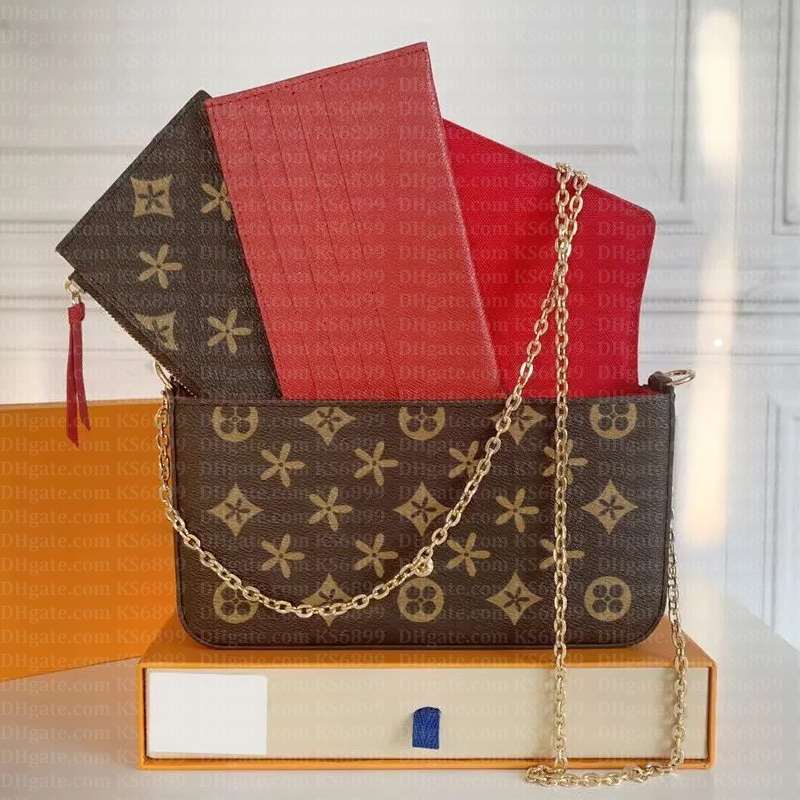 Designer Bag Classic 3pcs Sets Chain Bags Handbags Crossbody Purse Fashion Women Shoulder Bags Luxury Lady The Totes Bag Wallet Female backpack With Box Dust Bag