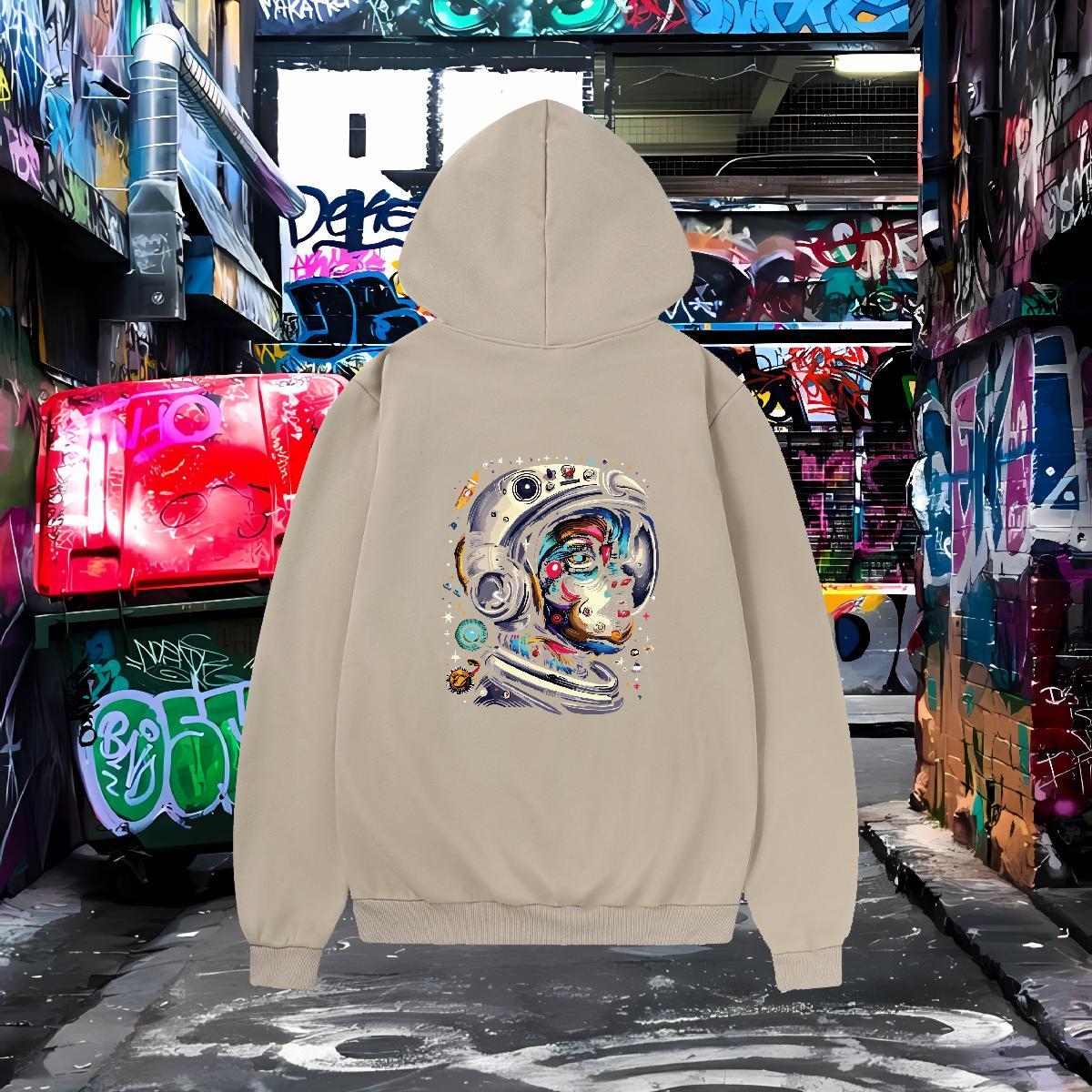 Fashion New Hooded Sweatshirt Breathable Soft Warm Mens Hoodie Skull Clothings Y2K Velvet Thick