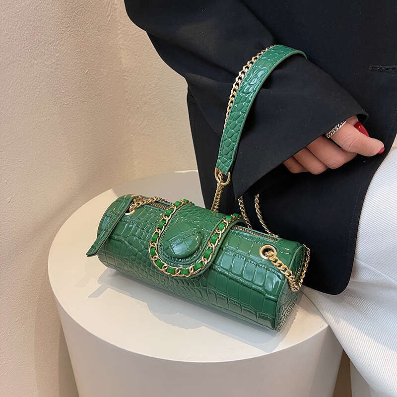 Designer Bag Small Chain Barrel Shaped PU Leather Bags For Women 2024 Fashion New Women's Luxury Designer Handbag Shoulder Crossbody Bags