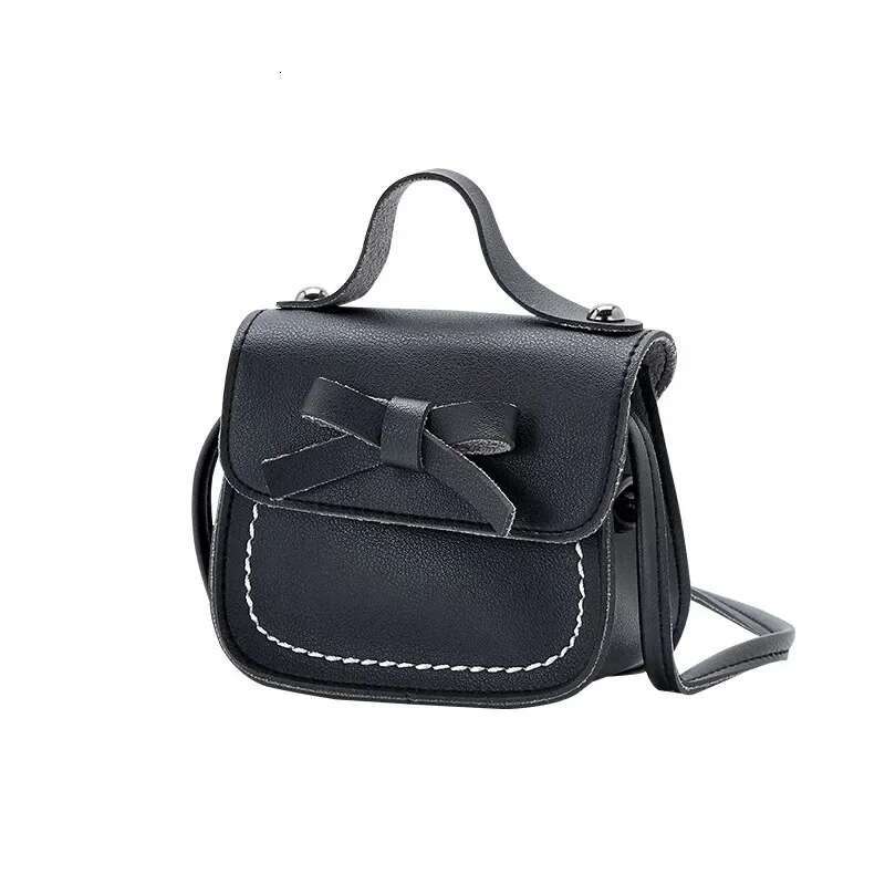 Designer Bag PU Leather Solid Princess Handbags Toddler Messenger Crossbody Bags Girls Princess Shoulder Bag Coin Purse
