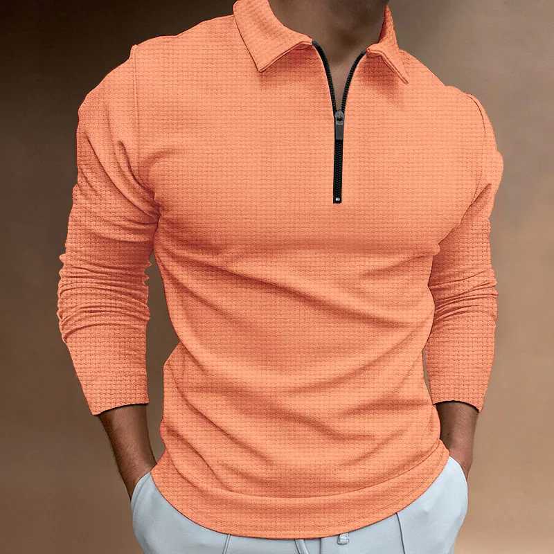 Classic Wfle fabric shirt mens long SVE autumn and winter casual STF European size S-XXXL plus W241106