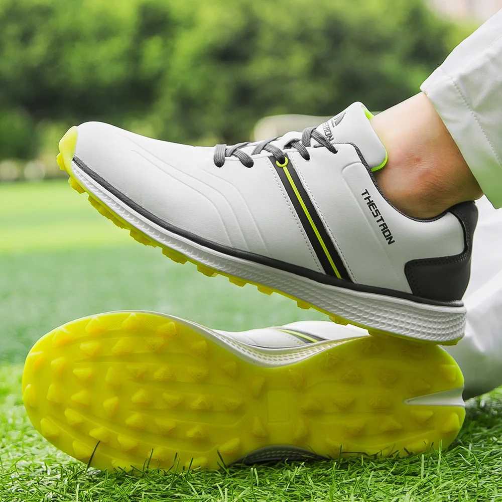 Mens waterproof golf shoes large-sized professional mens golf sports shoes lightweight outdoor golf coaching machine 2022 Y241106