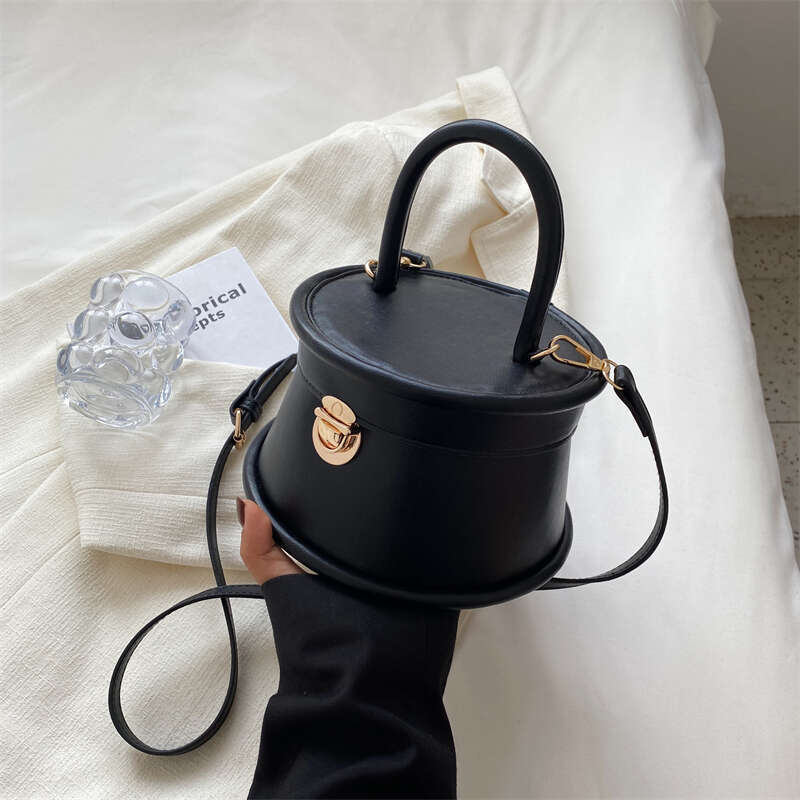 LITTLETON Women White Fashion Bucket Totes Korean Chic Shoulder Bag Female Pu Leather Crossbody Designer Party Handbags
