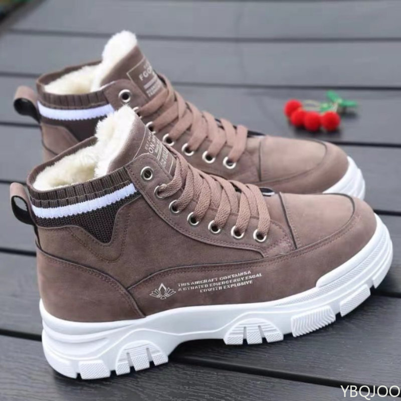 2025 New Winter Women's High Top Ankle Boots Designer Outdoor Warm Plush Shoes Laced Snow Sports Shoes Fashion Warm Shoes