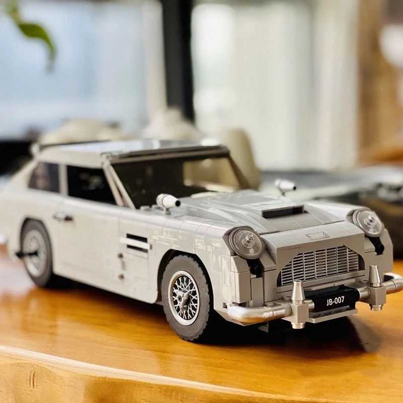 Blocks 1439PCS Technical James Bond DB5 Classic Car 007 Model Building Blocks 10262 Vehicle Assemble Bricks Toys Gift For Kid Adult BoyY241106JV9R