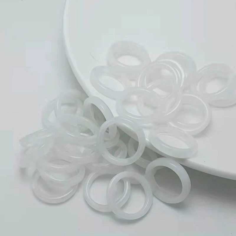 2pcs resin ring mini aesthetic acrylic ring text cute girl stackable ring declaration jewelry decoration ring gift X241106