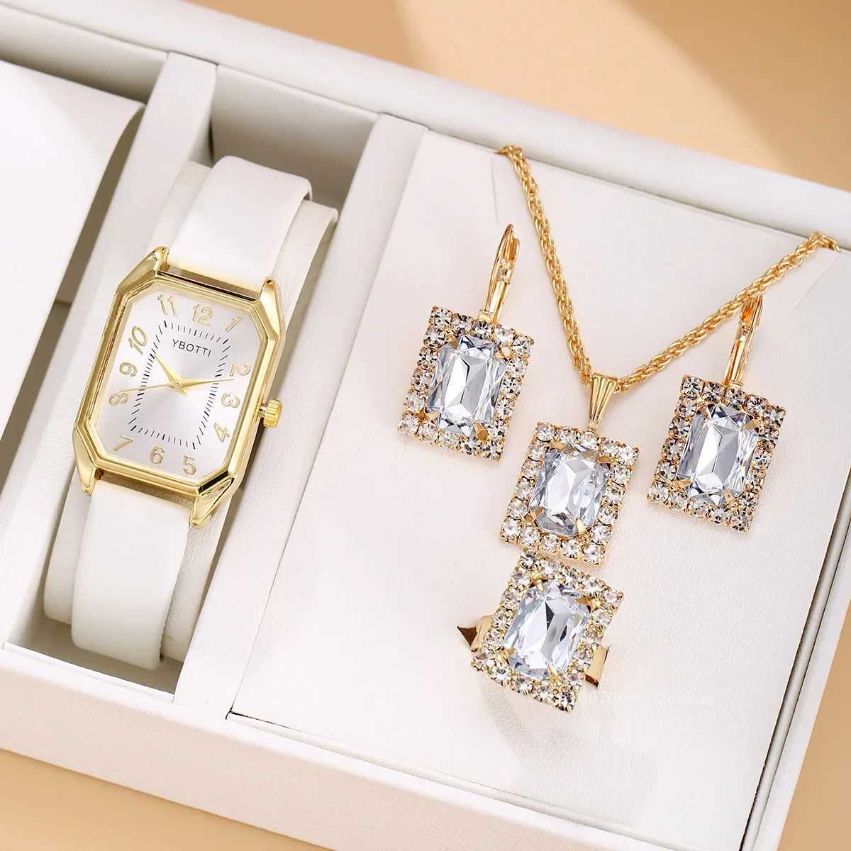 6/5/1 luxury fashion square Wens watch brand womens quartz watch jewelry set classic simple women Relogio women X241106