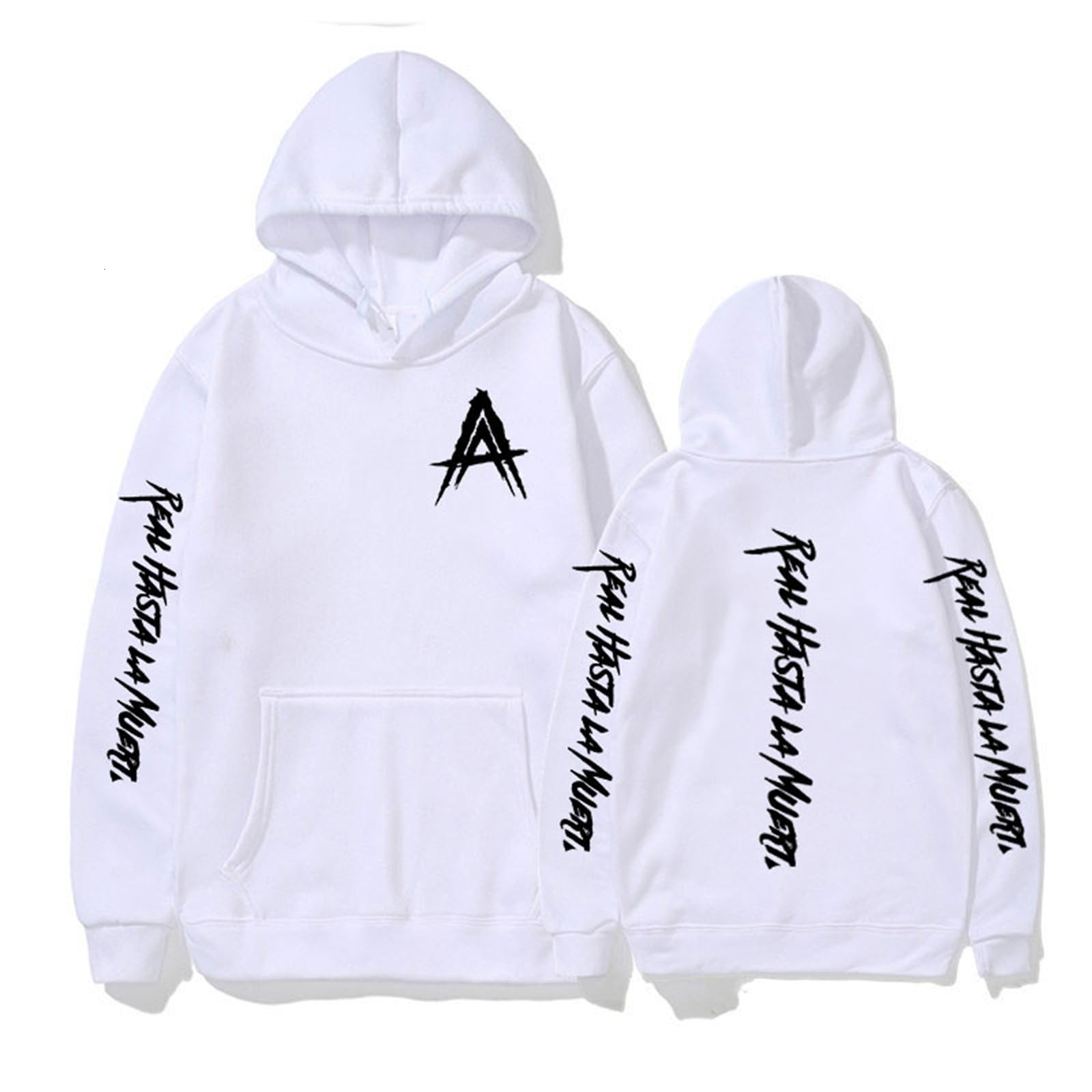 Designer's new European size men's and women's printed hooded sweatshirt for autumn and winter, fashionable hoodie