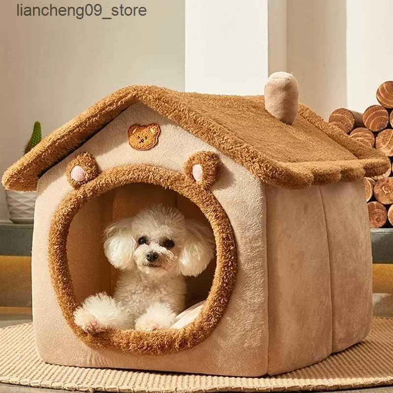 kennels pens Foldable house mattress is suitable for medium-sized dogs cats winter warm cat beds nest pet products basket pets and small dog hole sofa