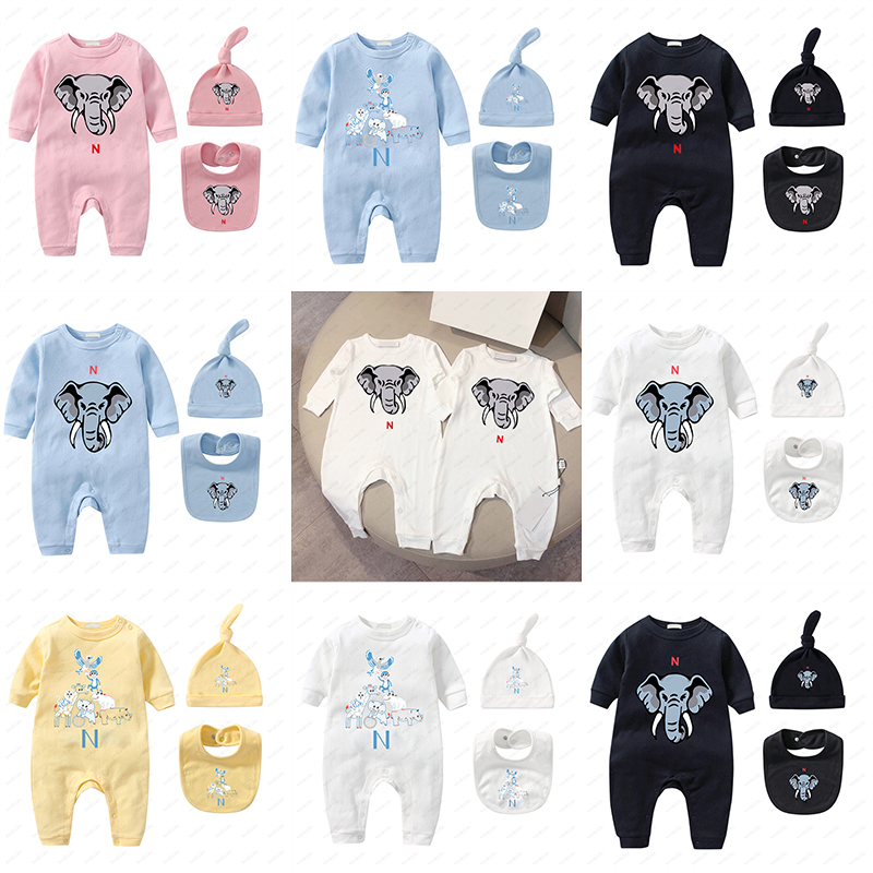 Infant Newborn Onesies Rompers Baby Kids Designer Clothes Girls Boys Jumpsuit Kid Bodysuit For Babies Pajamas Romper 0-24Months CXD2411062F6