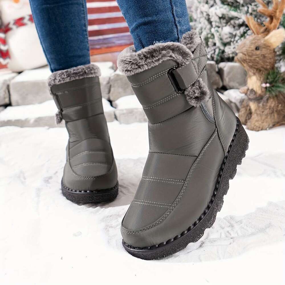 Cozy Mid Calf Snow Women Soft Plush ed, Comfortable, Warm, Water-Resistant Winter Boots with Anti-Slip Sole and Easy Pull-On Design - Perfect for Casu