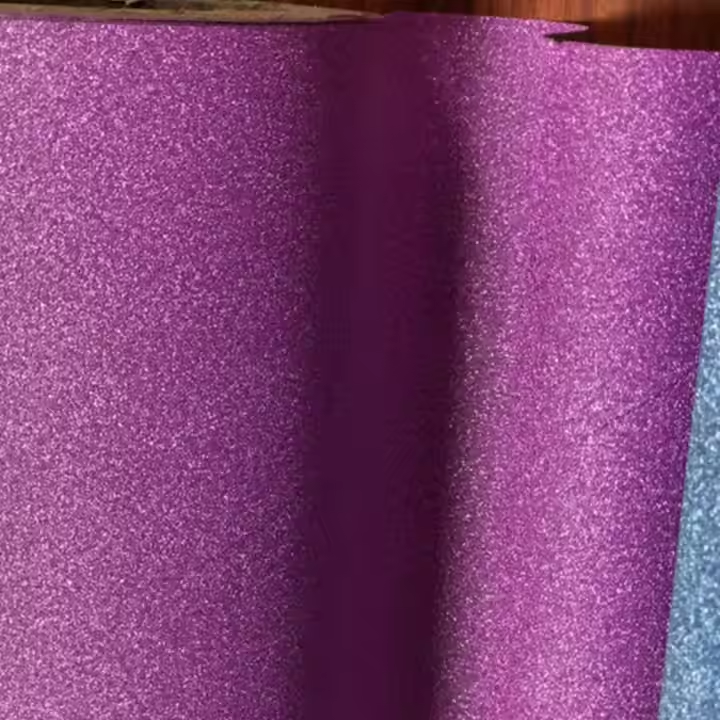 Custom Size Gold Color Gift Wrap Decorative Packaging Film Coated Metallized PP Glitter Film Roll