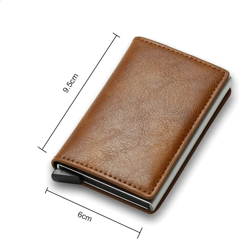 Credit Card Holder Men Wallets Black Carbon Fiber Leather Minimalist Wallet Gift For Personalized 241029