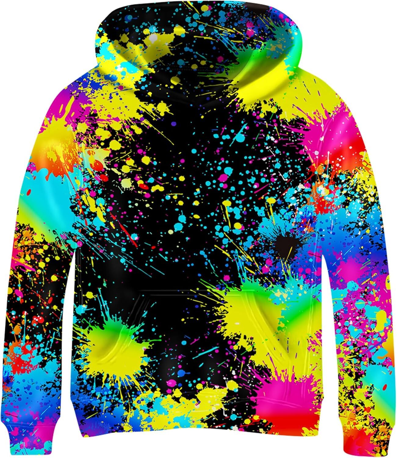 Hoodie for Mens Womens 3D Digital Printed Hoodies for Boys and Girls Sweatshirts Warm colored cool