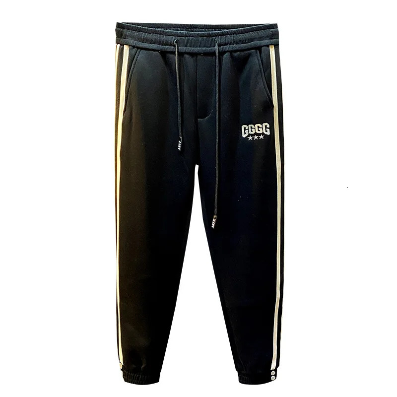 HighEnd Loose Tappered Sweatpants Mens Autumn Knitted Trousers American Harem Sports Pants 241104