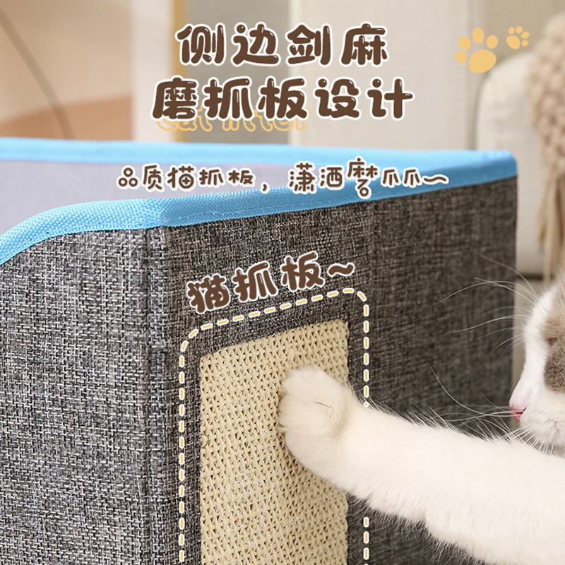 Multi Functional Sisal Cat Scratch Board Dog Bed Popular Foldable Cat Nest, Cat House, Dog Nest, Pet Stool, Storage Stool, Pet Nest 977