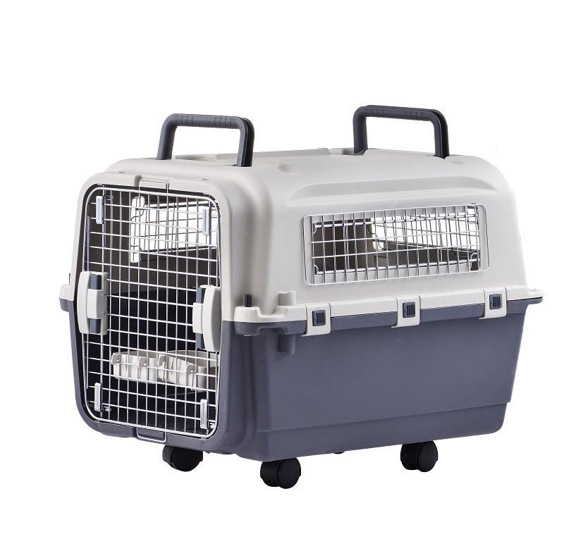 High Quality Portable Ventilation Dog Carrier Cagel Plastic Pet Consignment Travel Air Box