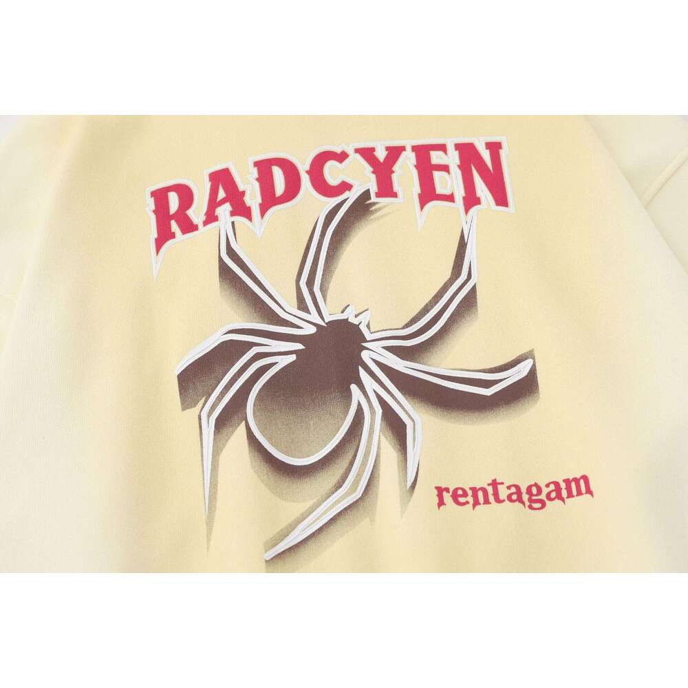 shanshi spider hoodie American style plush spider web hooded sweatshirt men's and women's niche design couple's high street casual jack