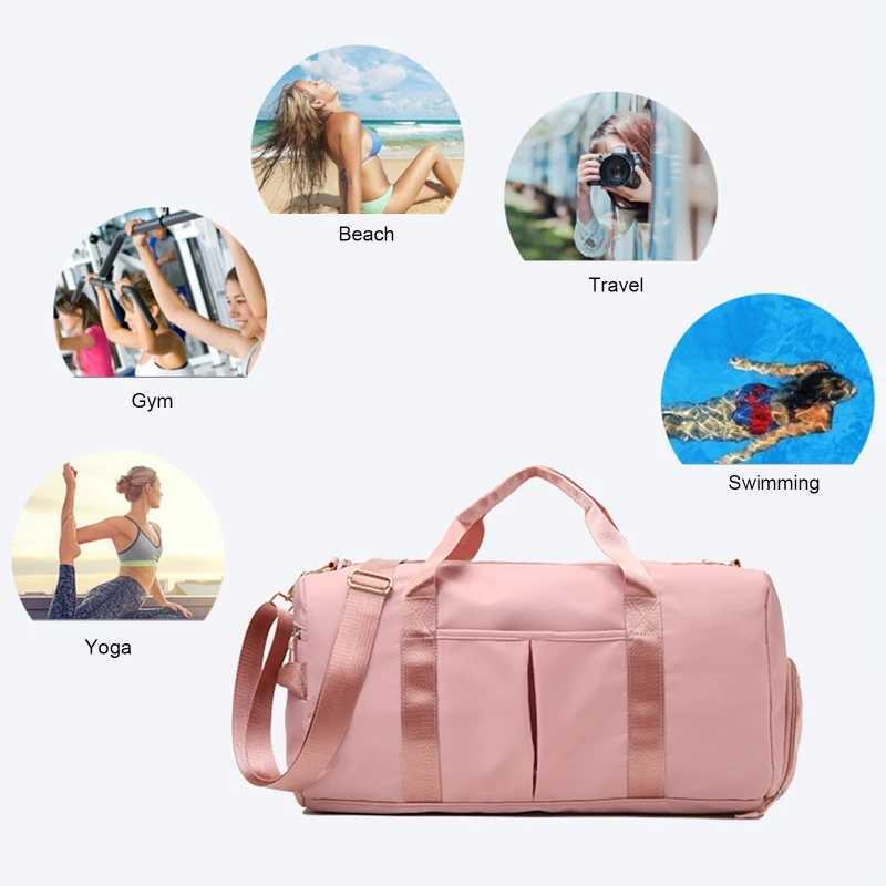 Gym Bag for Women with Shoe Compartment Durab Lightweight Yoga Large HandbagXJ241106