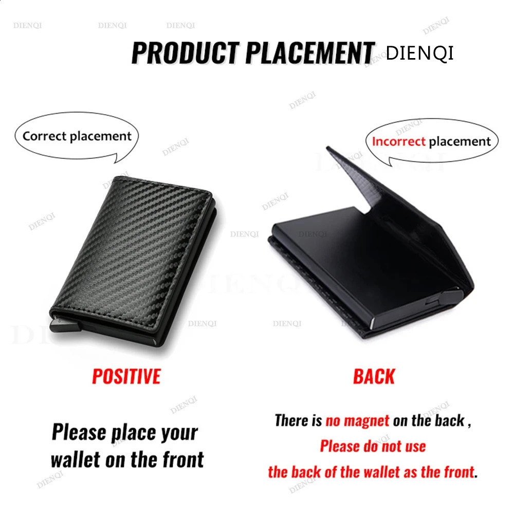 Credit Card Holder Men Wallets Black Carbon Fiber Leather Minimalist Wallet Gift For Personalized 241029