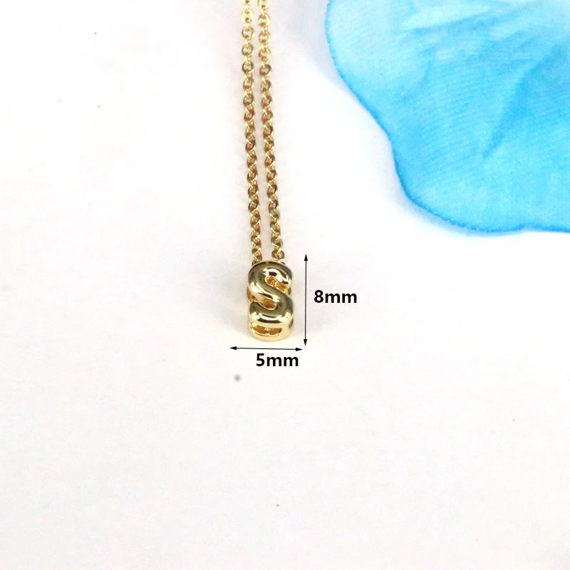 10pcs Fashion Initials Pendant Letter Name Necklace Womens Gold Chain from A to Z Letter Charm Jewelry 241106