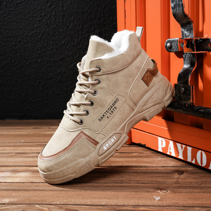 2025 New Winter Fashion Plush Cotton Men's Shoes Designer Warm And Anti Slip Platform Boots Outdoor Leisure Sports Shoes Botas Masco