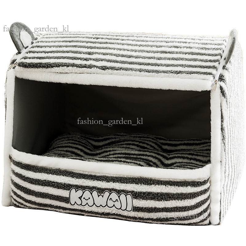 Autumn And Winter Deep Sleep Dog House Cartoon Big Ear Cute Pet Yurt Nest Semi Closed Warm Cat Nest Pet Nest 990