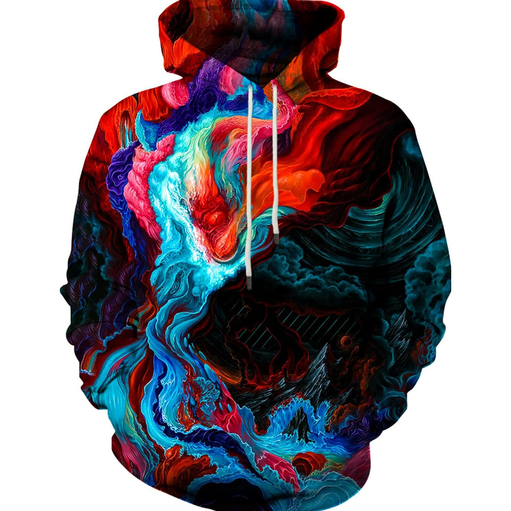Hoodie for Mens Womens Unisex 3D Printed Casual Pullover Hoodie with Big Pockets Graphic Hoodies sweatshirt Fashionable, handsome, and warm cool
