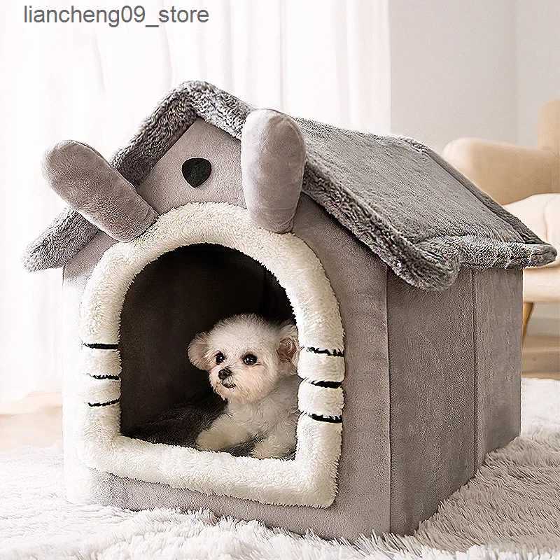 kennels pens Foldable house mattress is suitable for medium-sized dogs cats winter warm cat beds nest pet products basket pets and small dog hole sofa