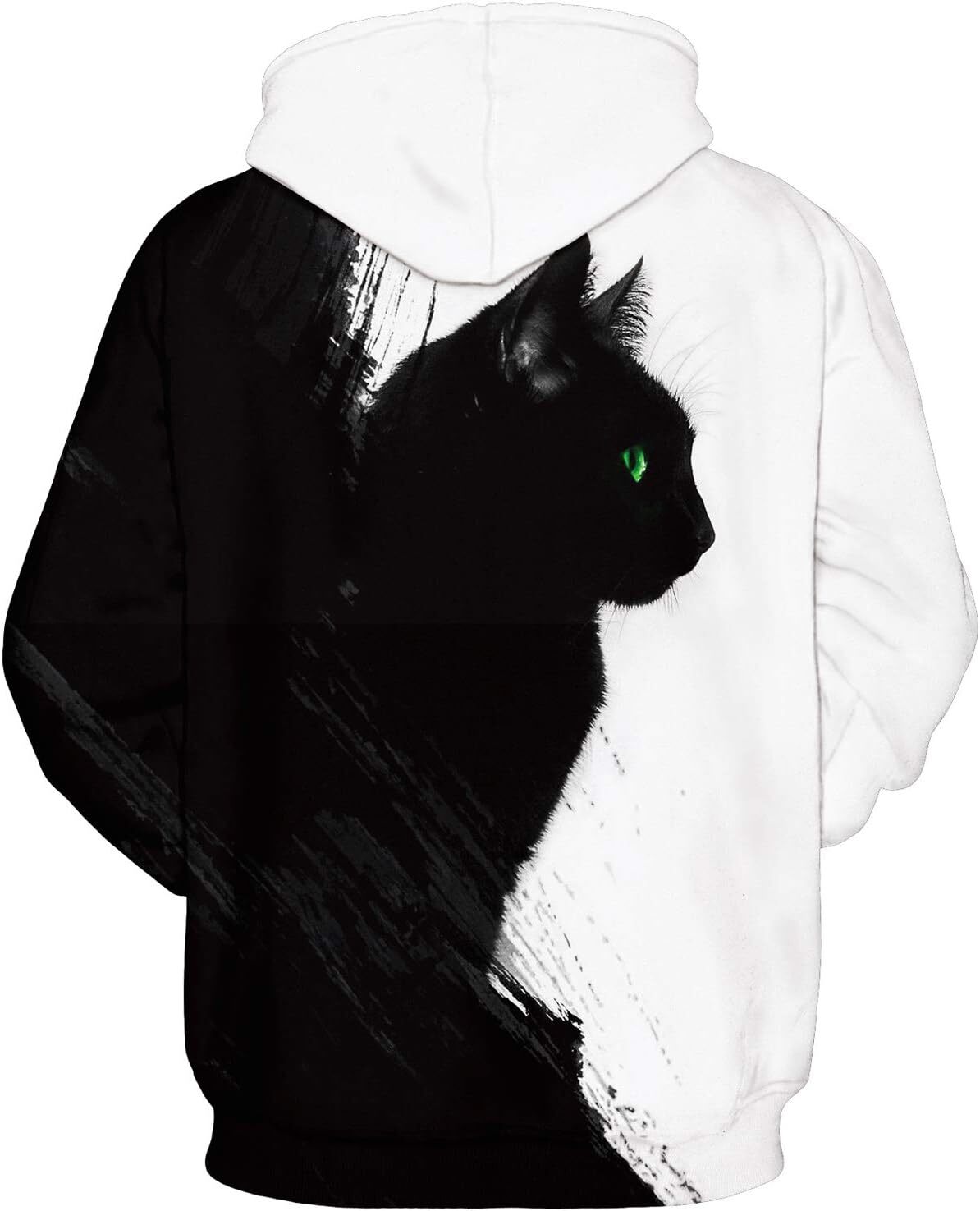 Hoodie for Mens Womens Unisex Hoodies 3D Print Galaxy Pullover Hooded Sweatshirt Hoodies with Big Pockets for Teen Men, Teen Boy, Kitty