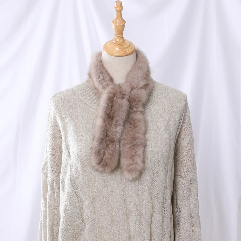 High quality womens 100% genuine mink knitted scarf natural mink scarf womens fashionable winter bag neck warm 241106