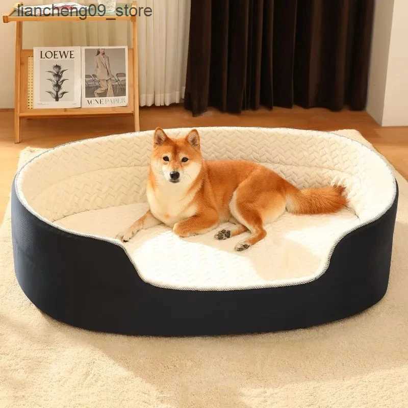 kennels pens 2024 high-quality large dog bed sofa mat suitable for small medium and large pet dog blanket mats basket mats and cool mats L240910
