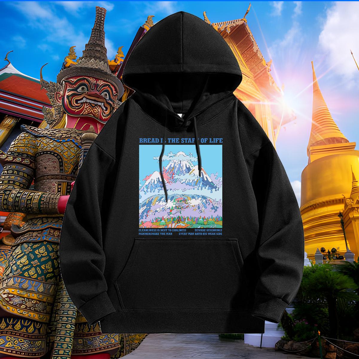 Classic Casual Hoodie Designer Couples Hoodie DIY Printed Top Hoody Sport Hooded Collar Breathable Thick Fleece