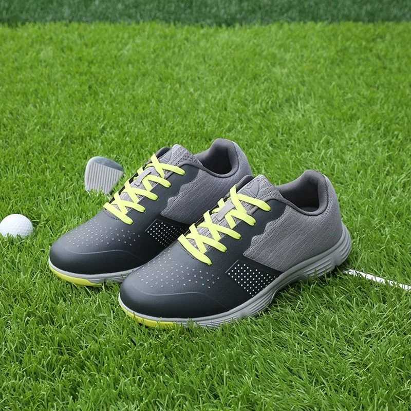Mens with Spikes Breathable, Waterproof, Anti-Slip Outdoor Golf hot Sports Shoes for Men - 2024