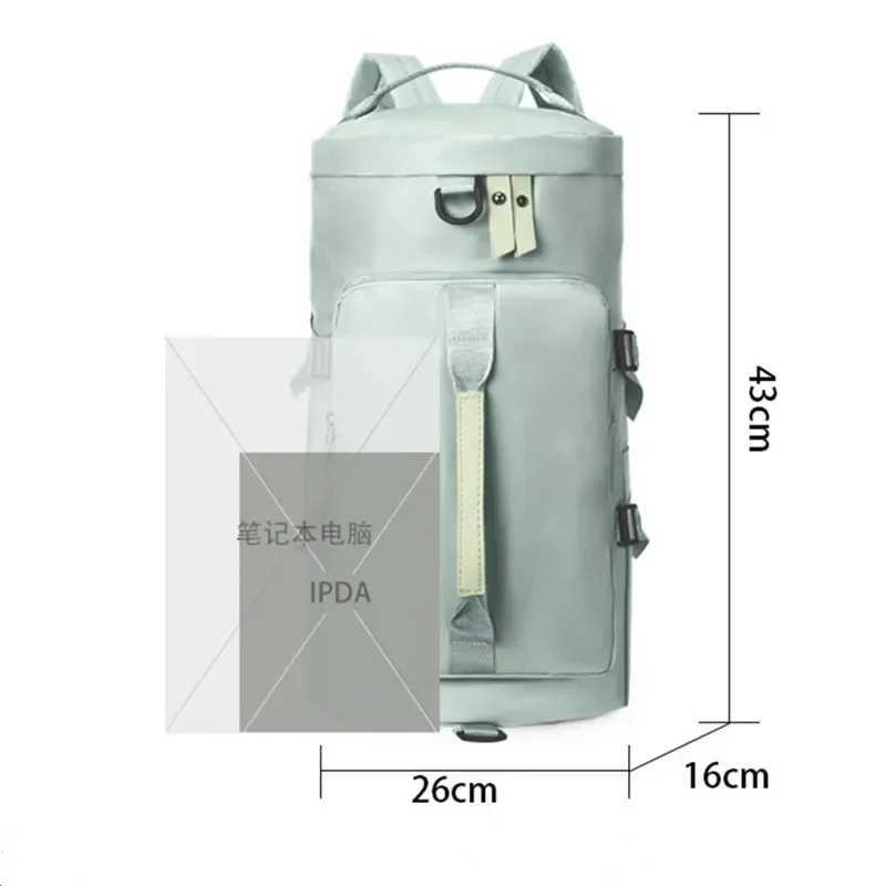 Dry-Wet Separate Waterproof Women Yoga Sport Bags Men Gym Fitn Bags Large acity Travel pack Luggage With Shoes PocketXJ241106
