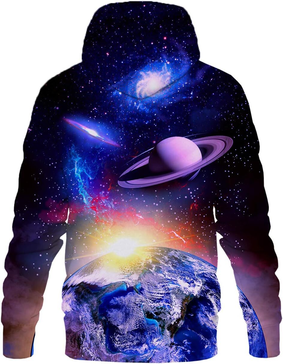 Hoodie for Mens Womens planet Unisex 3D Printed Hoodies Casual Workout Hoodie Sweatshirt Graphic Fashionable, cool and handsome