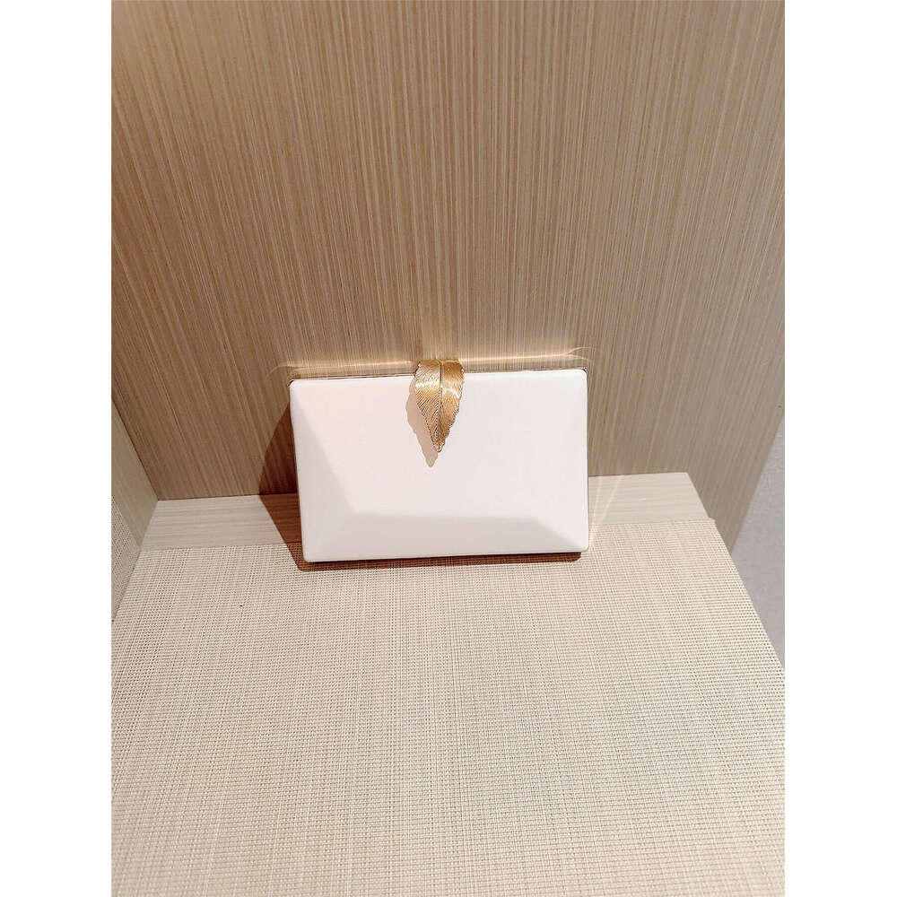 Designer Bag European And American Fashionable Dinner Bag Metal Leaf Buckle Clutch Bag Square Box Bag Crossbody Chain Bag Evening Bag Dress Bag 3bf